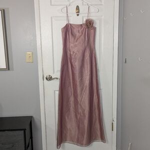 90s/Y2K Iridescent Purple Tulle‎ Maxi Prom Dress by Scott McClintock Size 8